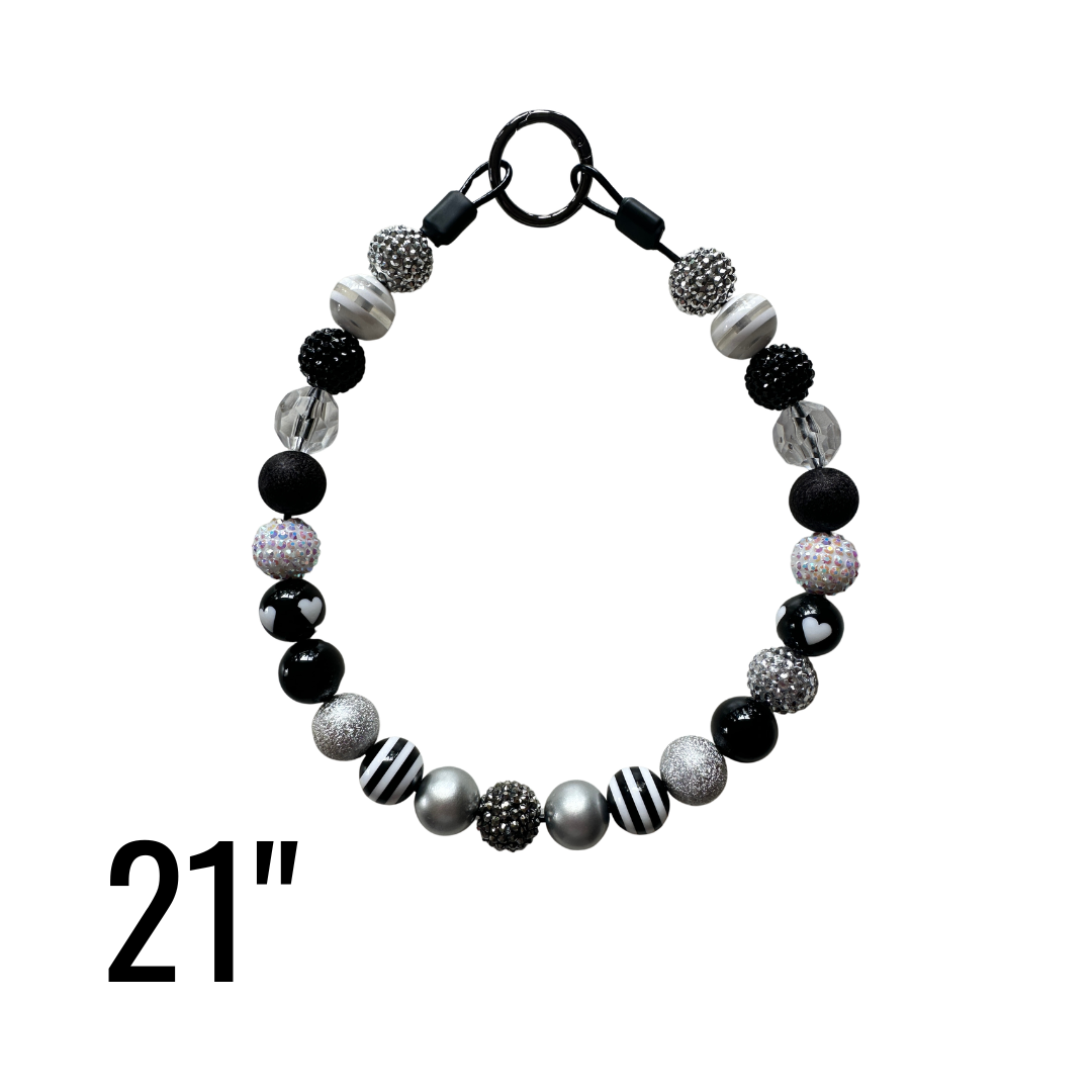 21" Midnight Luxe Beaded Statement Collar