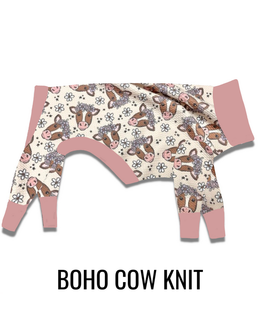 Boho Cow Knit