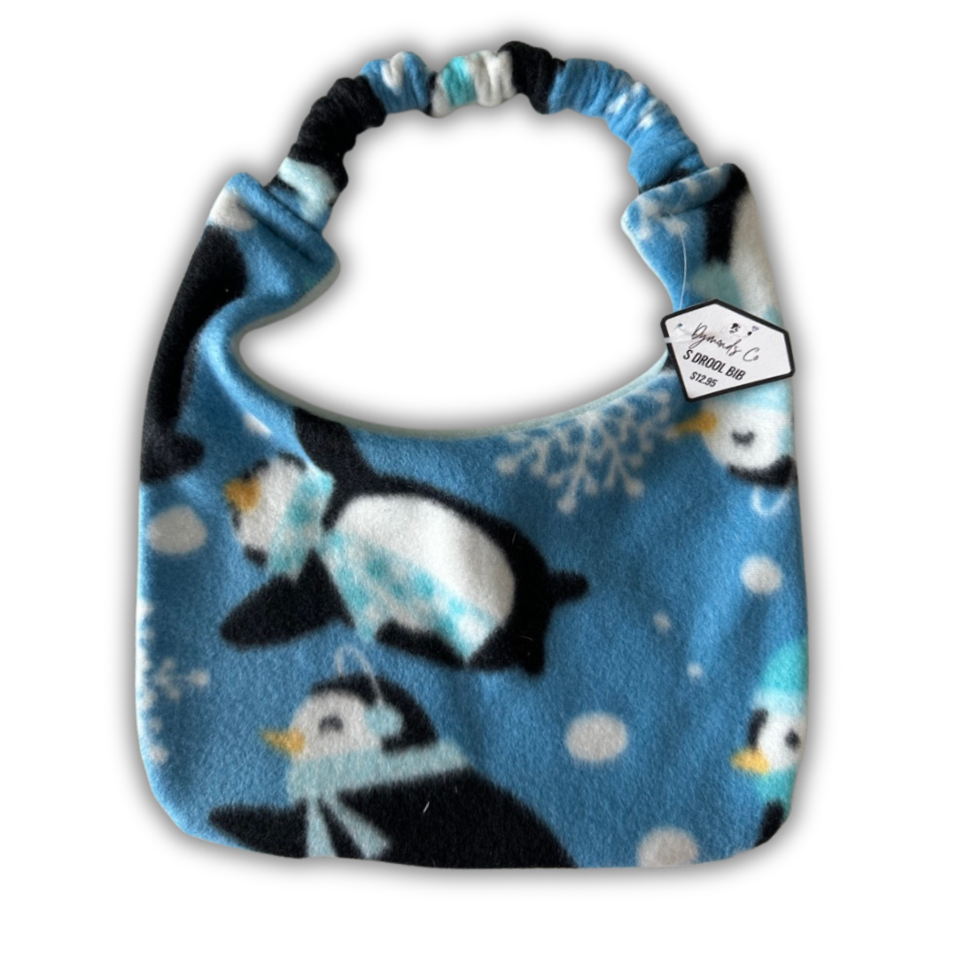 Happy Penguins Drool Bib