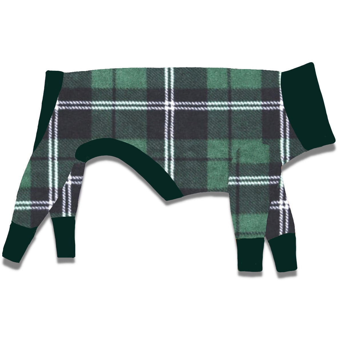 Green & Black Plaid Fleece