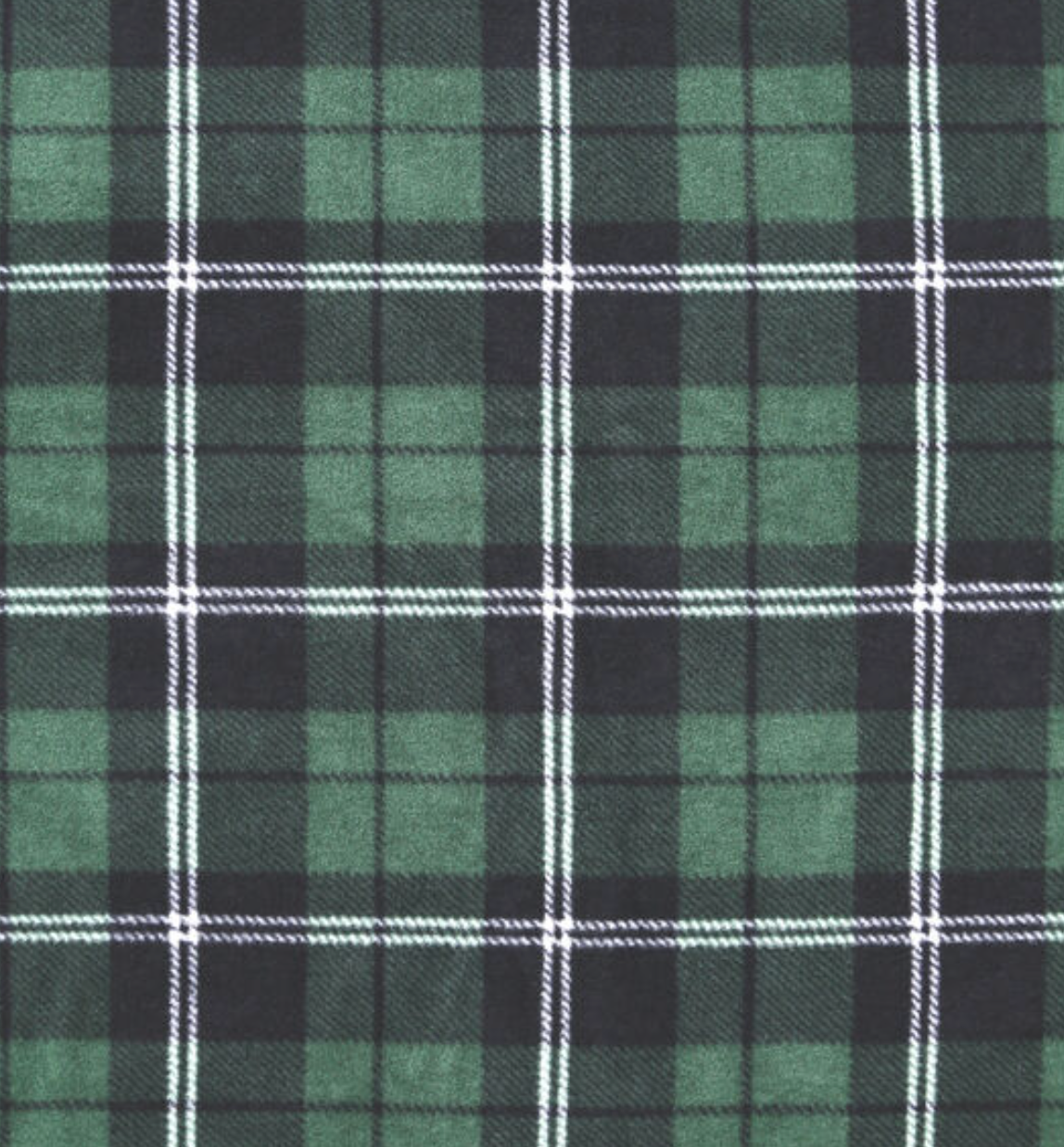 Green & Black Plaid Fleece