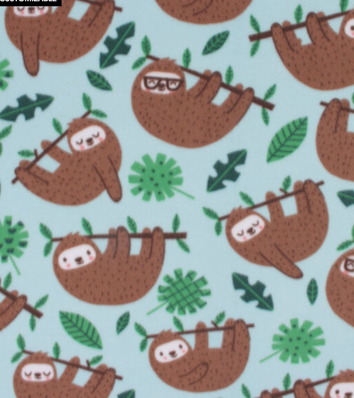 Hanging Sloth Fleece