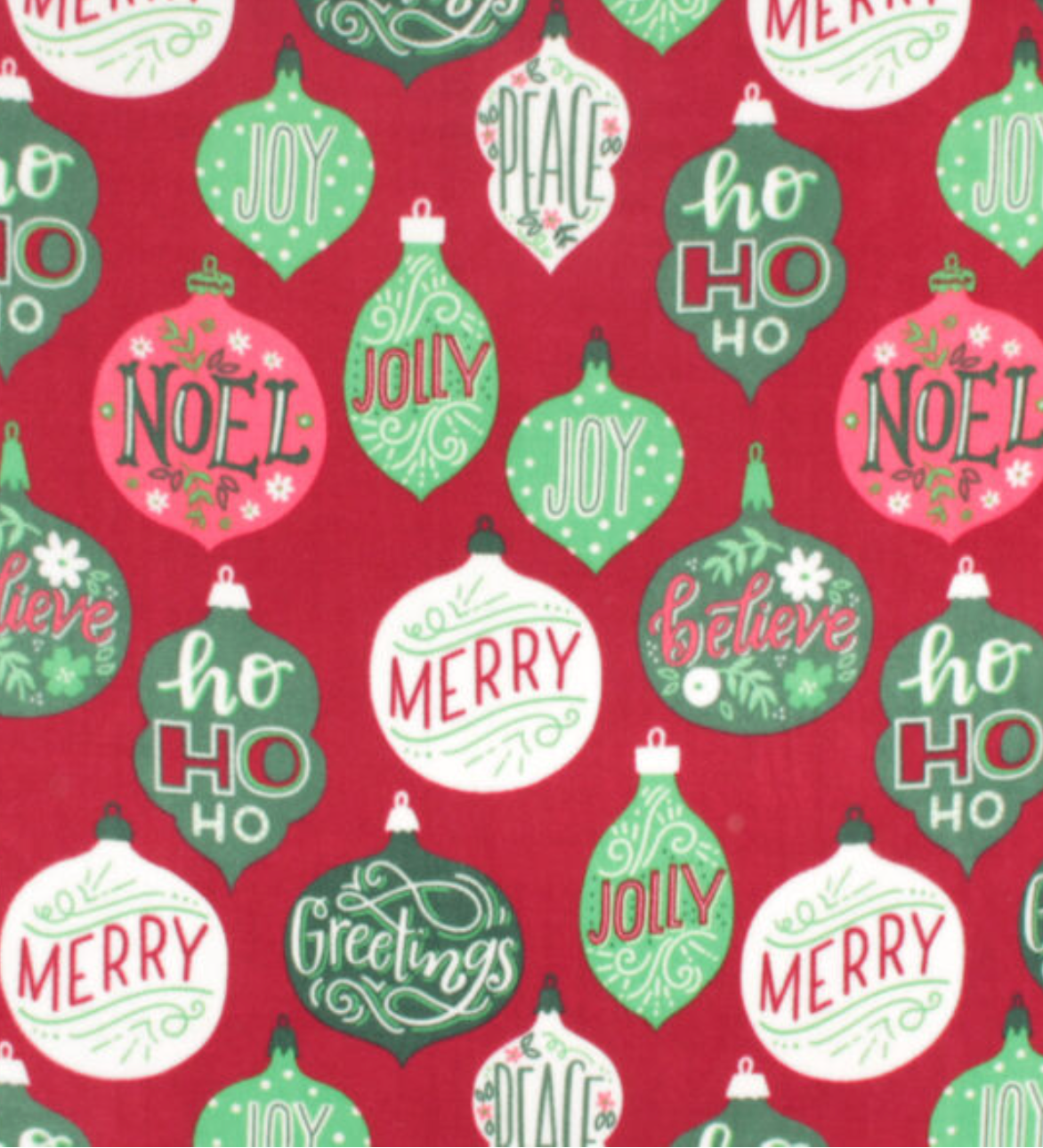 Holiday Ornament Fleece