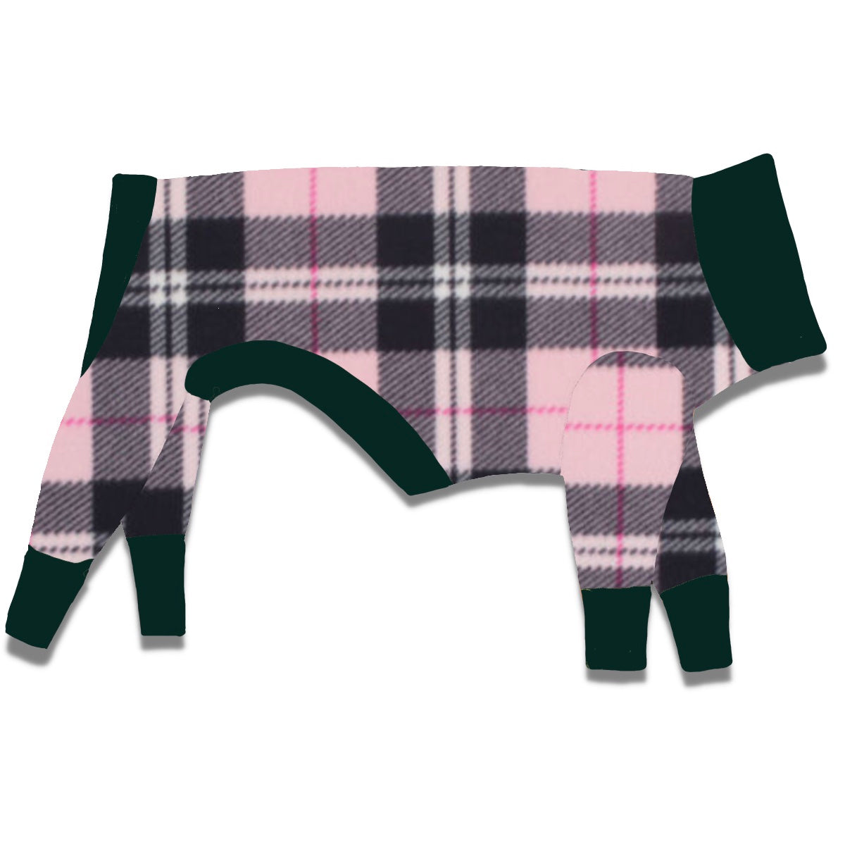 Pink & Black Plaid Fleece