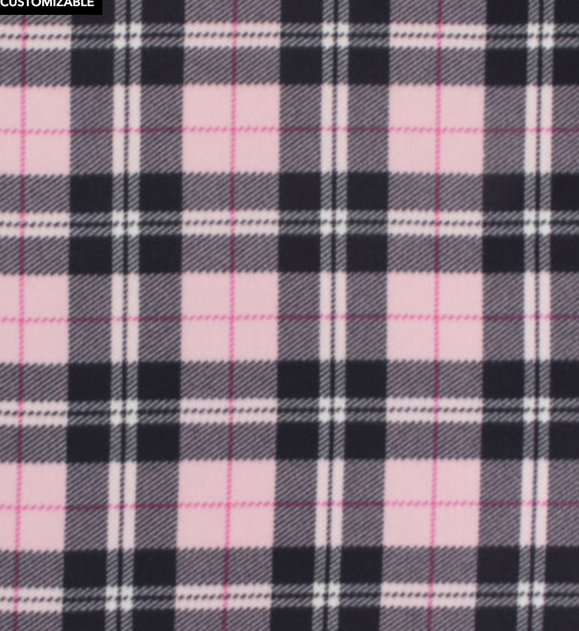 Pink & Black Plaid Fleece