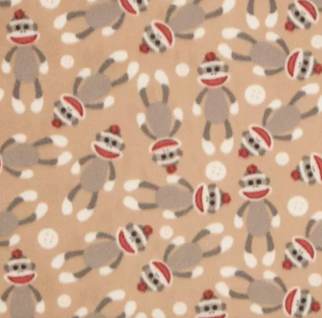 Sock Monkey Fleece