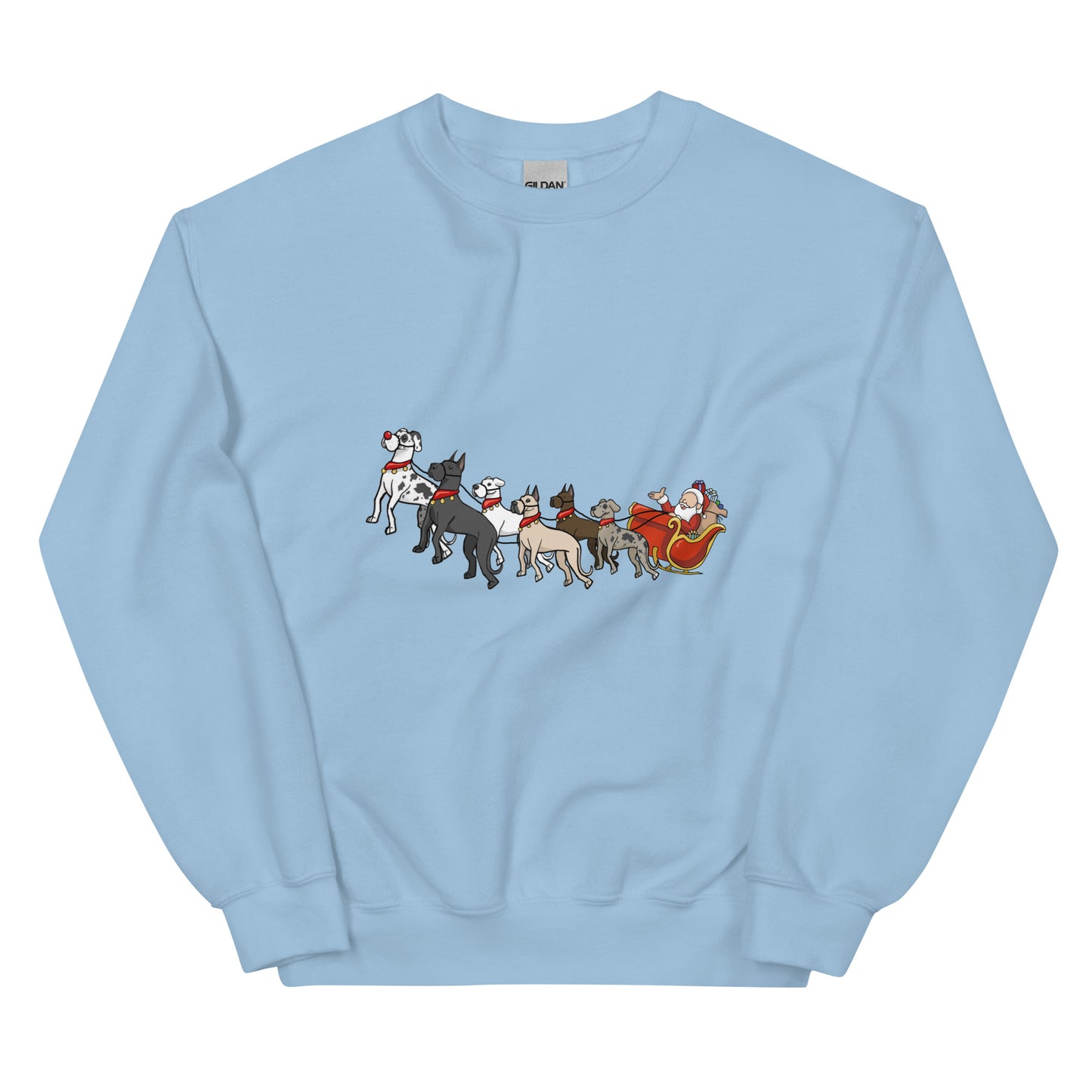 Santa and his Dane-Deer