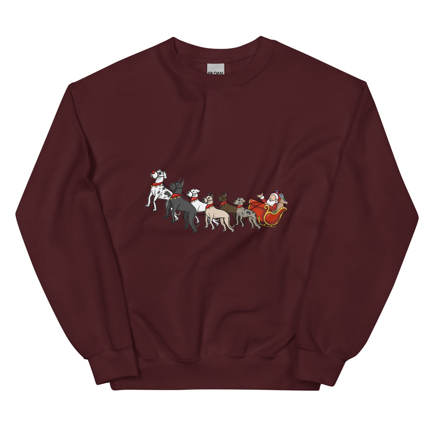 Santa and his Dane-Deer