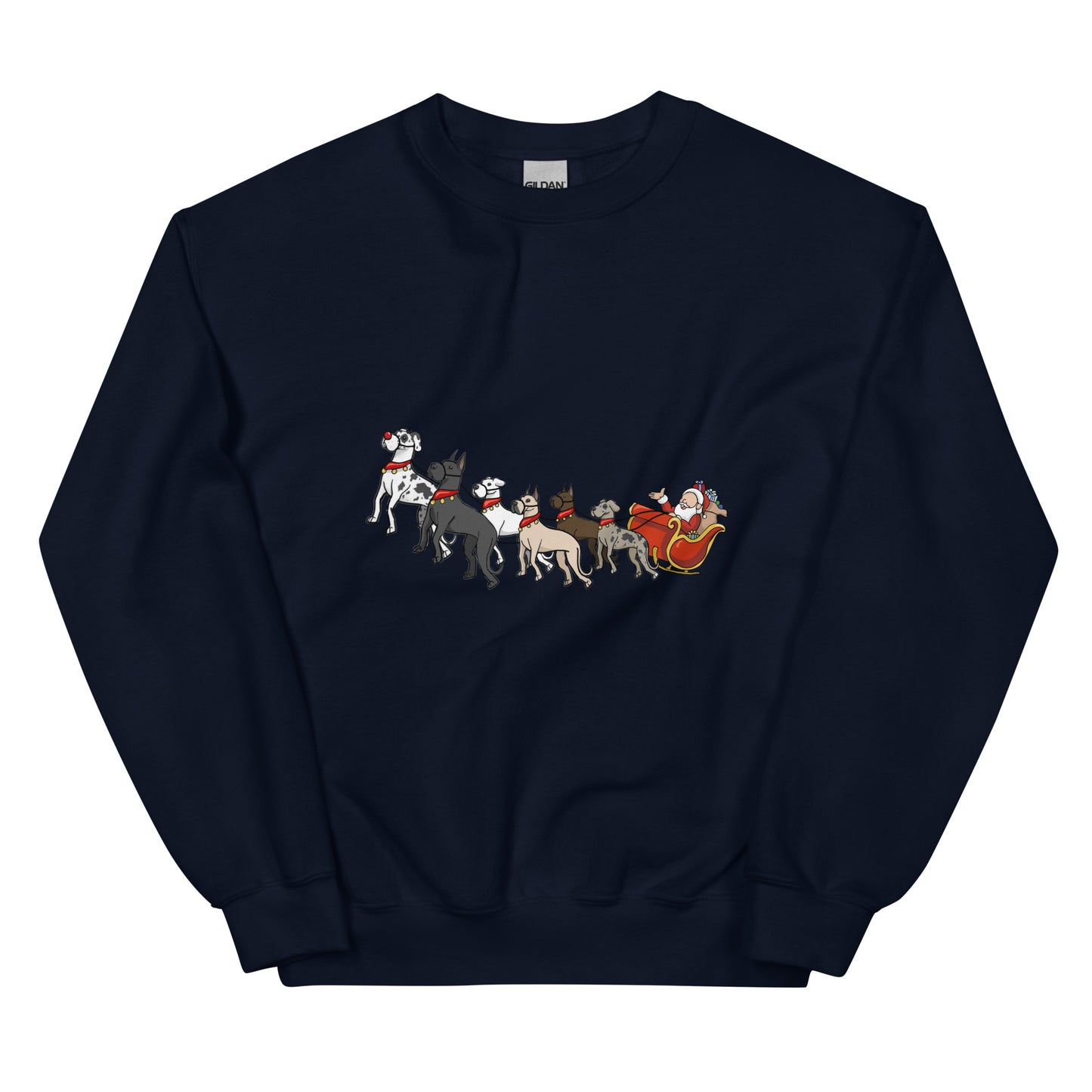 Santa and his Dane-Deer