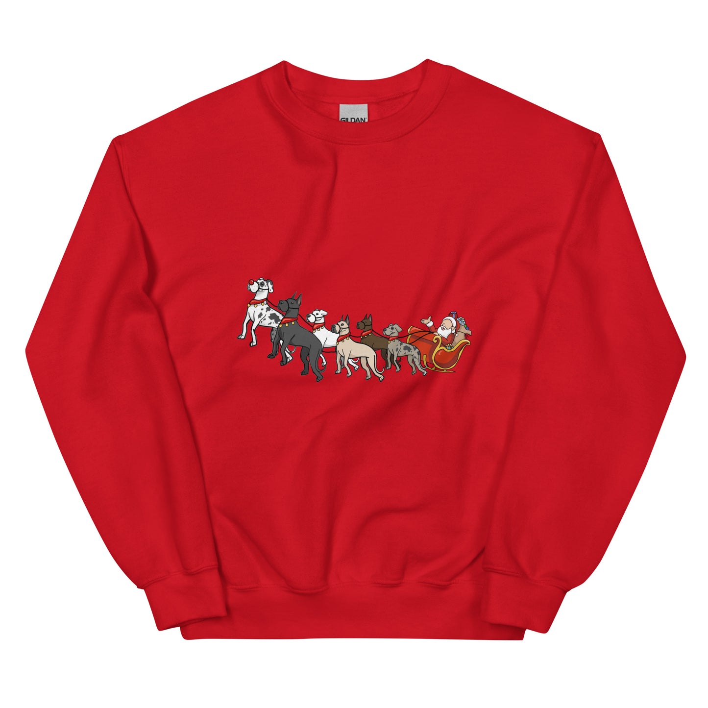 Santa and his Dane-Deer