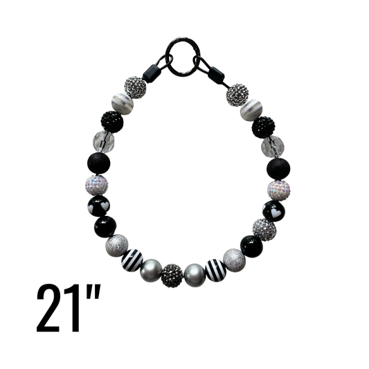 21" Midnight Luxe Beaded Statement Collar