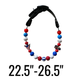 22.5"-26.5" Stars, Stripes & Summer Adjustable Beaded Statement Collar