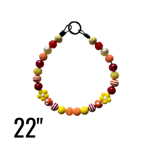 22" Citrus Pop Beaded Statement Collar
