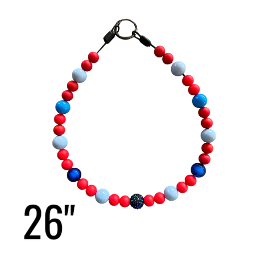 26" Americana Classic Beaded Statement Collar