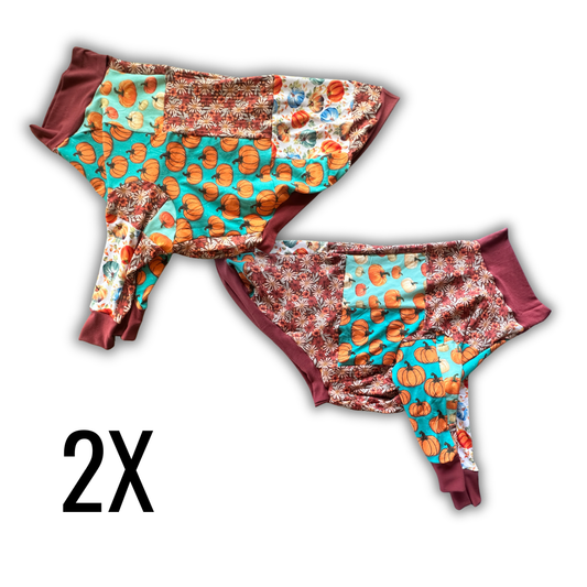 Halloween Crazy Quilt Knit Crewneck | 2X