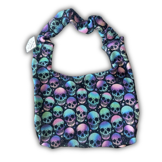 Neon Skulls Drool Bib