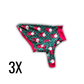Polka Dot Santa Fleece Dog Crewneck | 3X