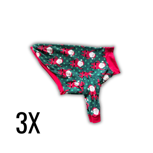 Polka Dot Santa Fleece Dog Crewneck | 3X