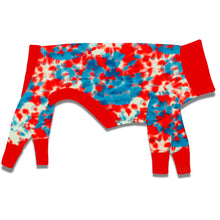 Load image into Gallery viewer, Red, White &amp; Blue Tie Dye Swirl Knit
