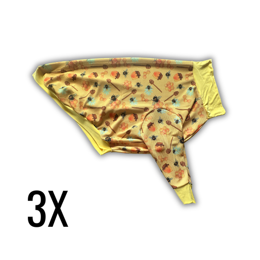 3X Bumble Bee Kit Crewneck with Yellow Trim