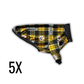 5X Steelers Fleece Crewneck with Black Trim