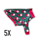 Polka Dot Santa Fleece Dog Crewneck | 5X