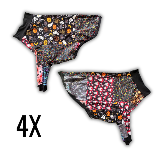 Crazy Quilt Halloween Dog Crewneck | 4X