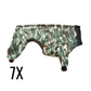 7X Camo Fleece Original Jammies with Brown Trim