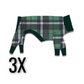 3X Green & Black Plaid Fleece Jammies