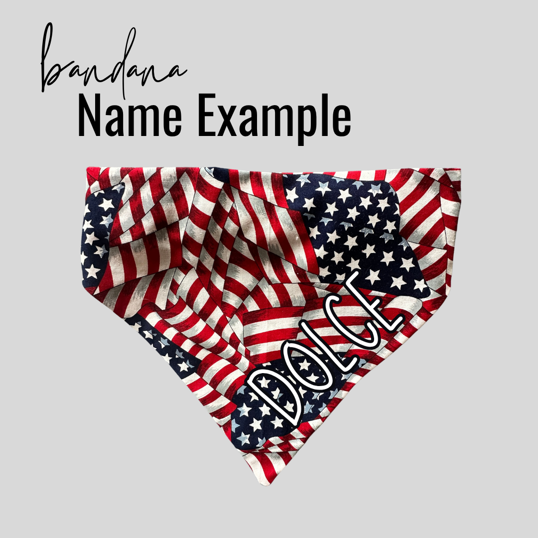 Patchwork Stars Reversible Bandana