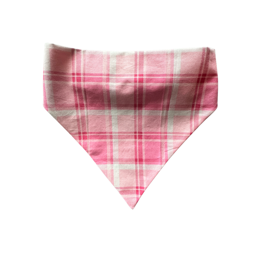 Blush Plaid Bandana