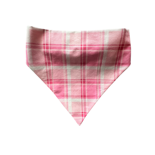 Blush Plaid Bandana