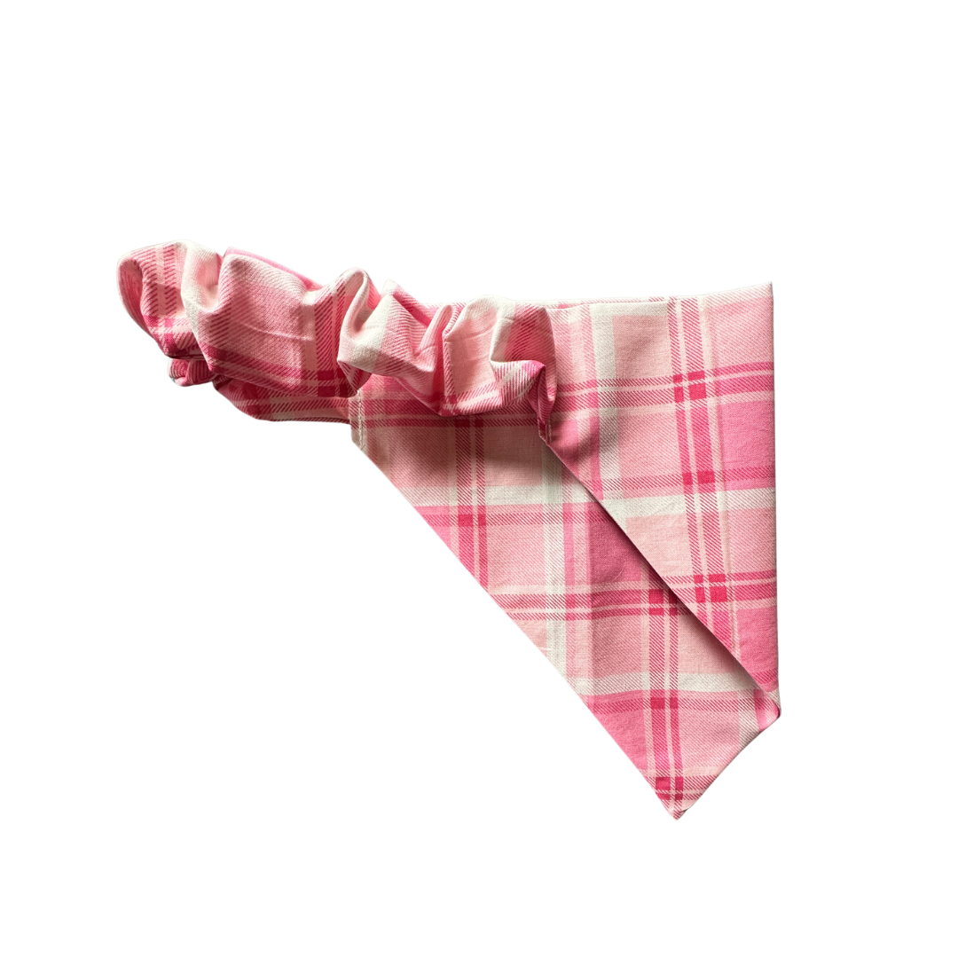 Blush Plaid Bandana
