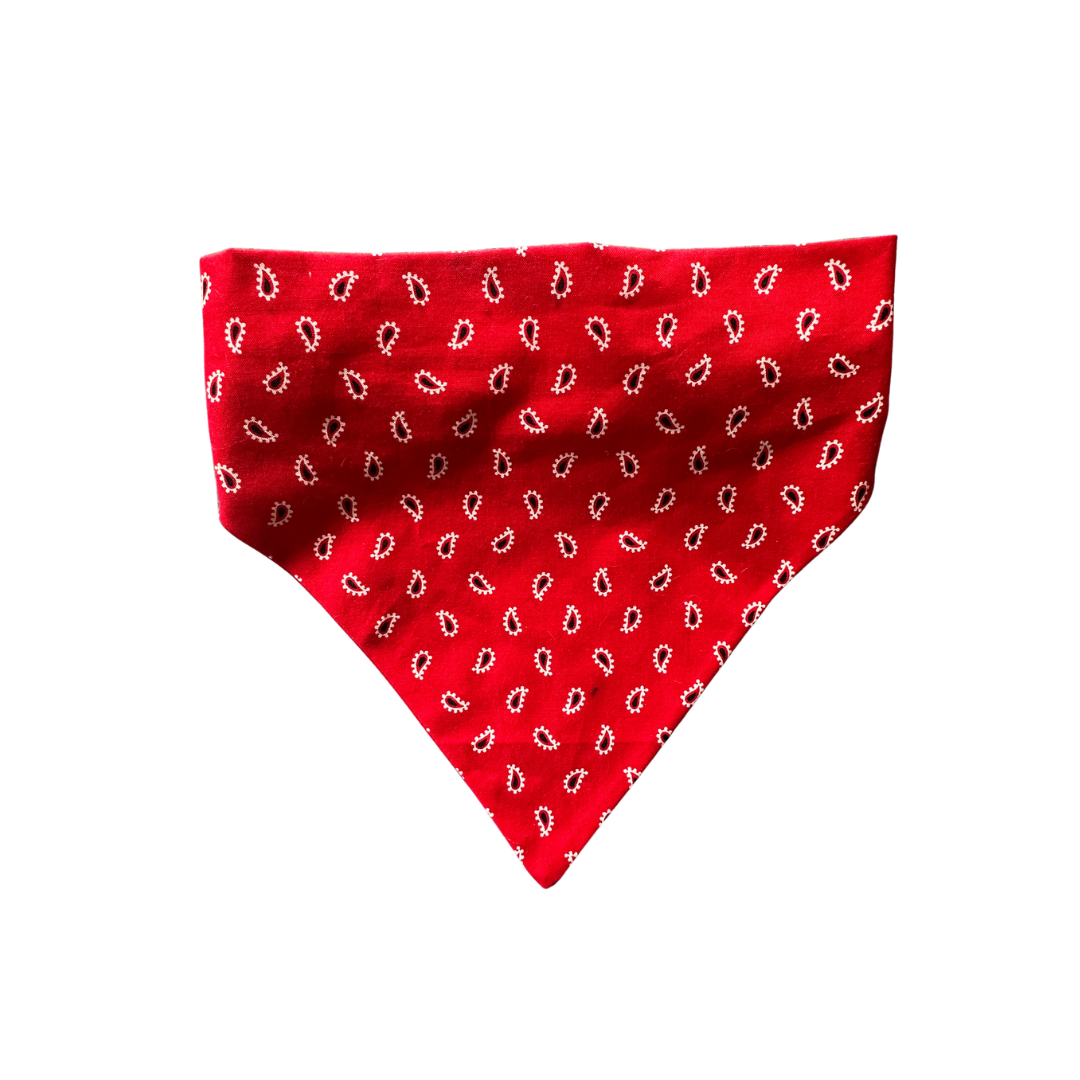 Classic Red Paisley Bandana