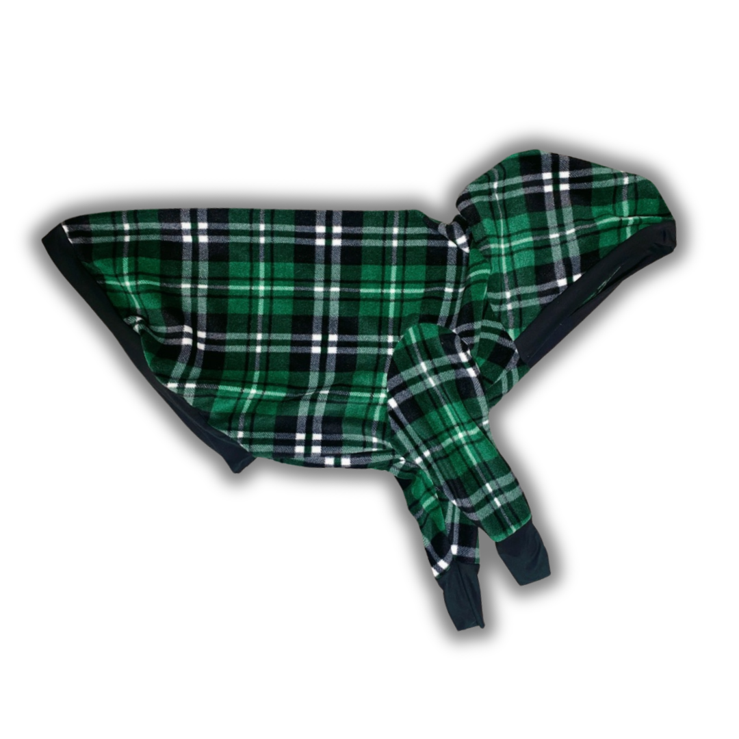Green & Black Plaid Fleece