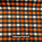 Halloween Plaid Knit Customizable Dog Jammies