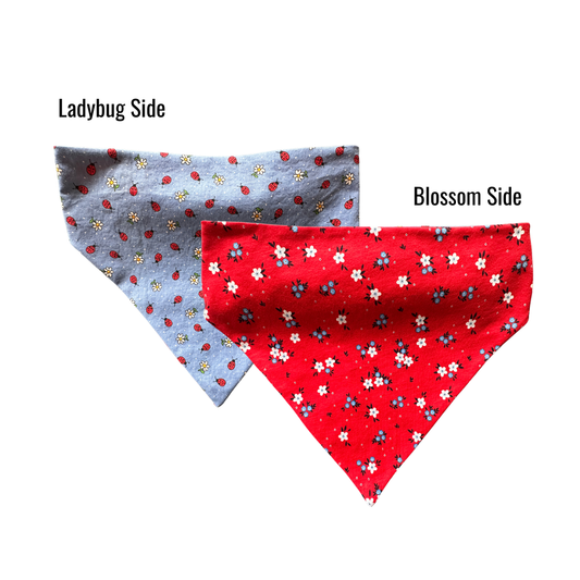 Ladybug Blossom Reversible Bandana