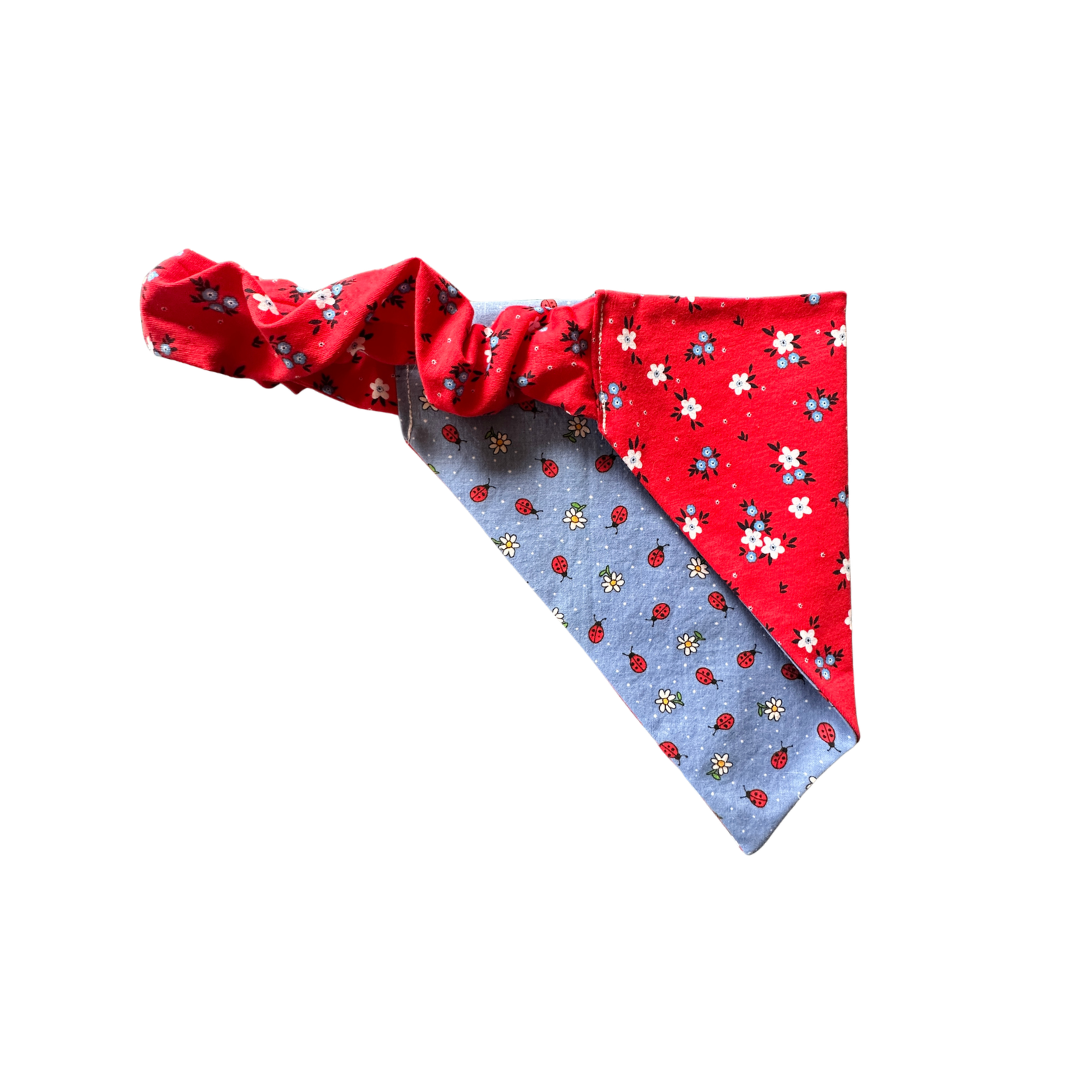 Ladybug Blossom Reversible Bandana
