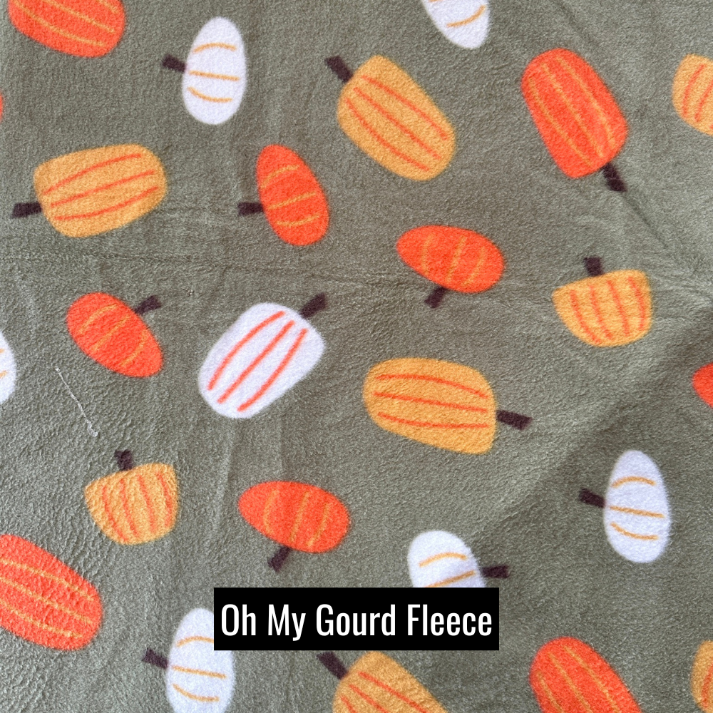 Oh My Gourd Fleece Customizable Dog Jammies