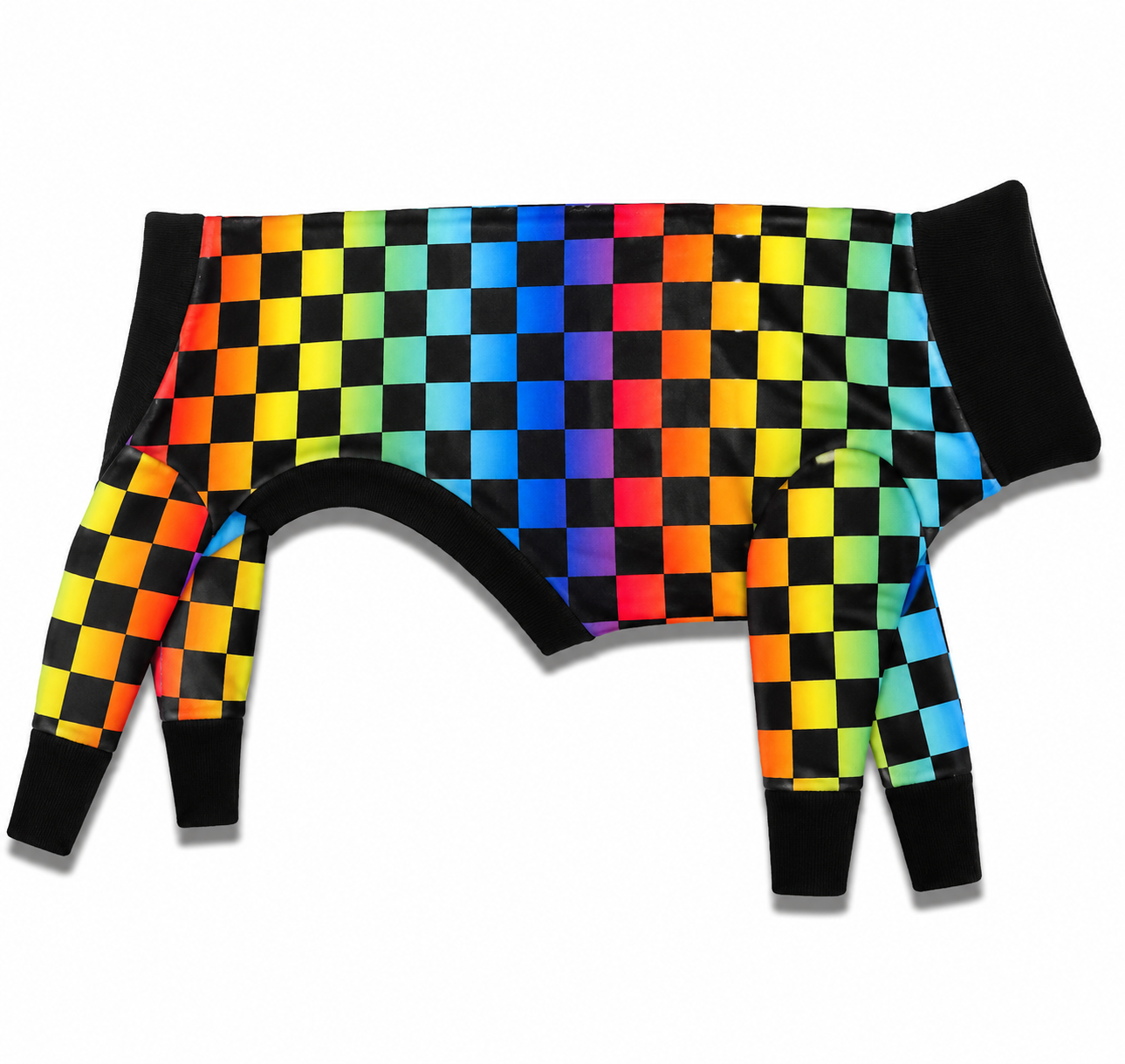 Rainbow Checker Knit