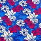 Red, White & Blue Floral Knit