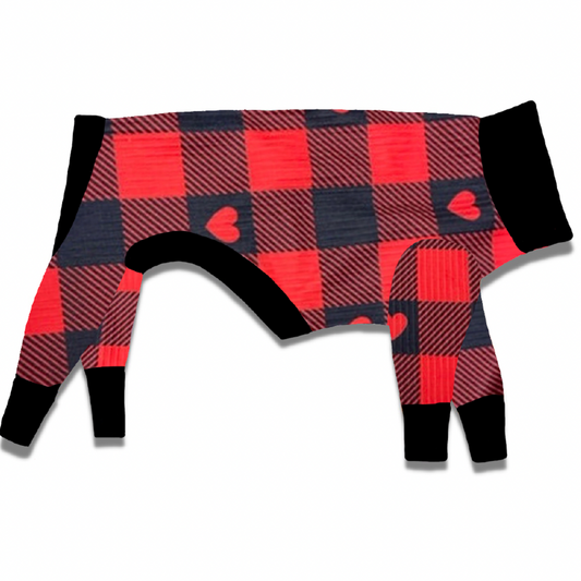 Buffalo Plaid Red Heart Knit