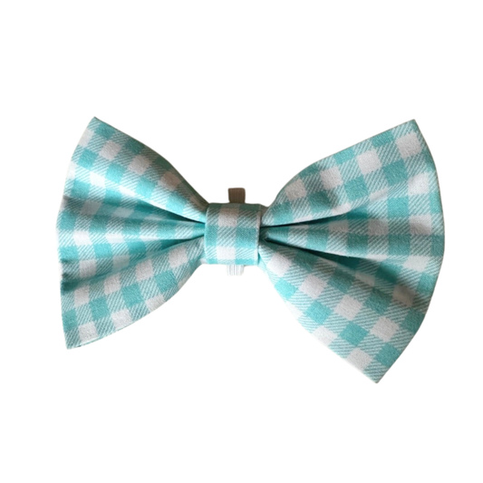 Seafoam Gingham Bowtie