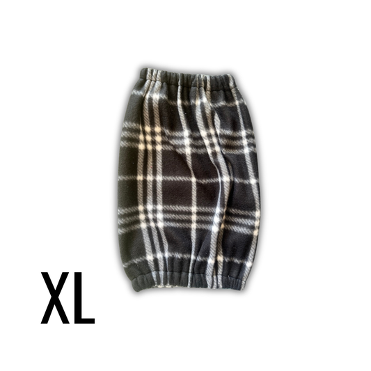 XL Black & White Plaid Snood