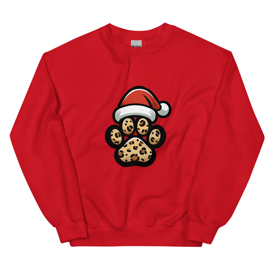 Santa Paws Cheetah Print Sweatshirt